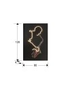 SAXOFON-CUADRO LUZ LED 80X120
